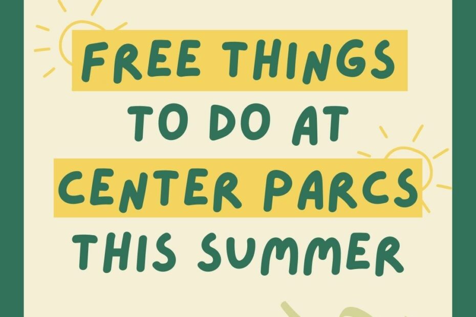 Free things to do at Center Parcs this summer